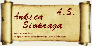 Ankica Šimpraga vizit kartica